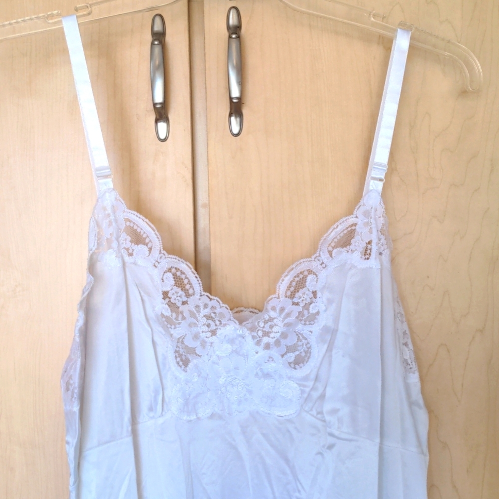 Long white slip